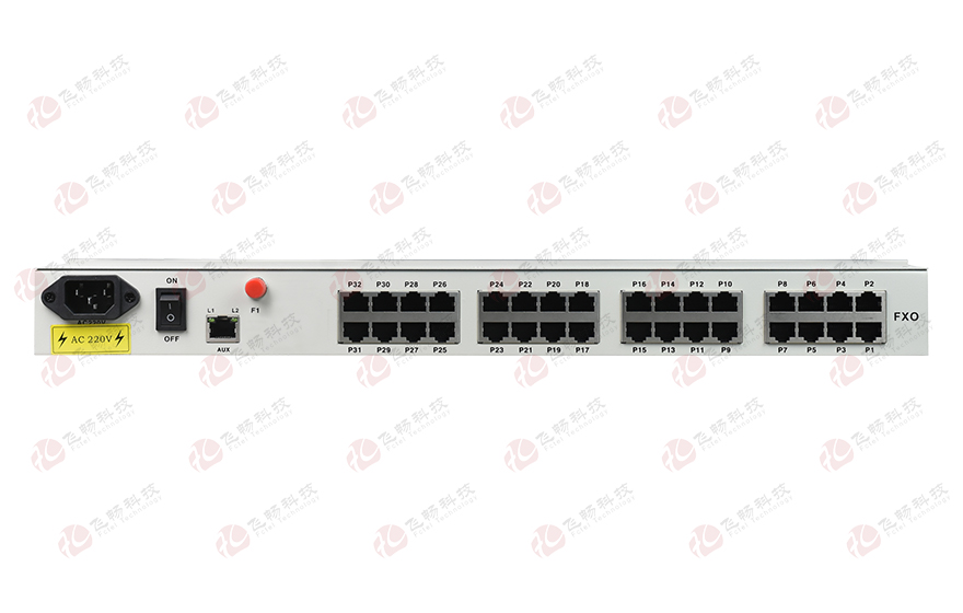 飛暢科技-32路電話+16E1+4FE+4GE+2路數(shù)據(jù)+SNMP+console（19英寸，物理隔離）電話光端機(jī)